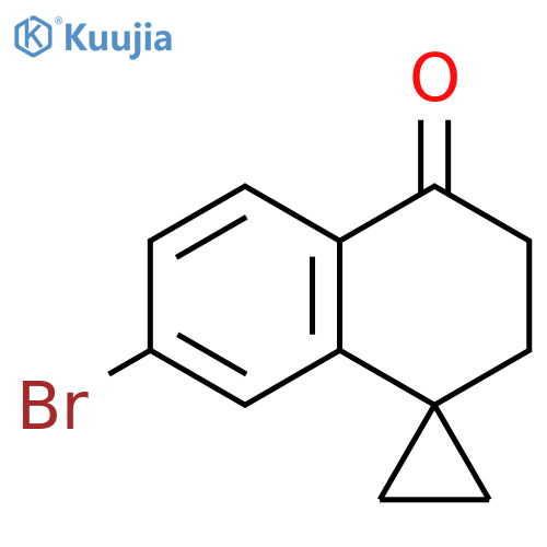7'-bromo-3',4'-dihydro-2'H-spirocyclopropane-1,1'-naphthalene-4'-one structure