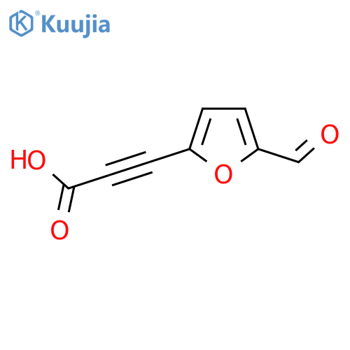 3-(5-formylfuran-2-yl)prop-2-ynoic acid structure