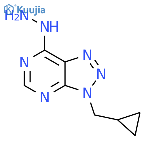 3-(cyclopropylmethyl)-7-hydrazinyl-3H-1,2,3triazolo4,5-dpyrimidine structure