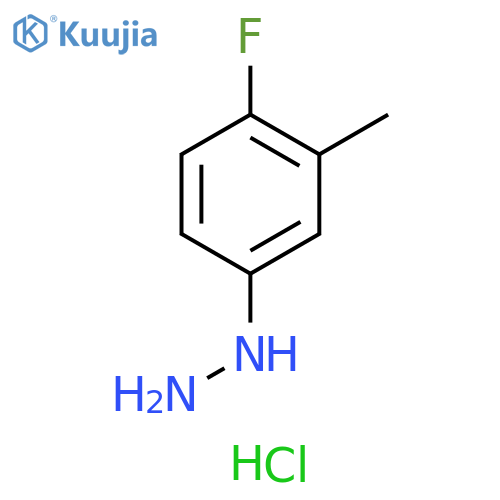 (4-Fluoro-3-methylphenyl)hydrazine hydrochloride structure