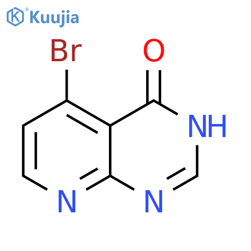 5-bromopyrido2,3-dpyrimidin-4-ol structure