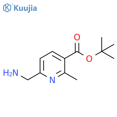 tert-butyl 6-(aminomethyl)-2-methylpyridine-3-carboxylate structure