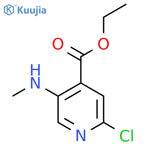 Ethyl 2-chloro-5-(methylamino)isonicotinate structure
