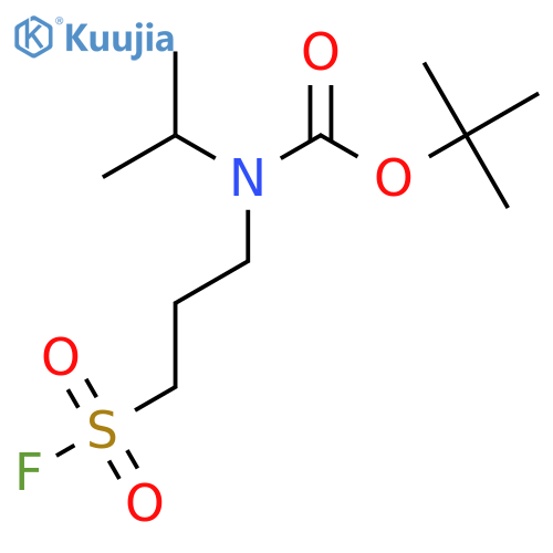tert-butyl N-3-(fluorosulfonyl)propyl-N-(propan-2-yl)carbamate structure