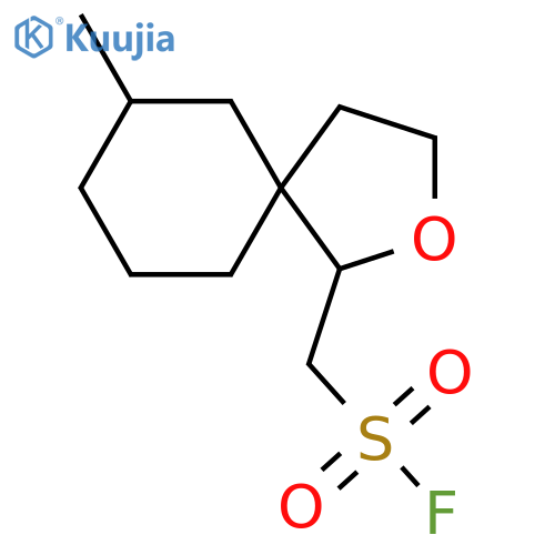 {7-methyl-2-oxaspiro4.5decan-1-yl}methanesulfonyl fluoride structure