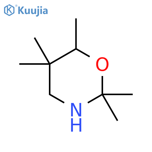 2,2,5,5,6-pentamethyl-1,3-oxazinane structure