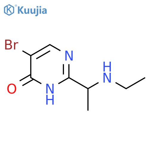 5-bromo-2-1-(ethylamino)ethylpyrimidin-4-ol structure