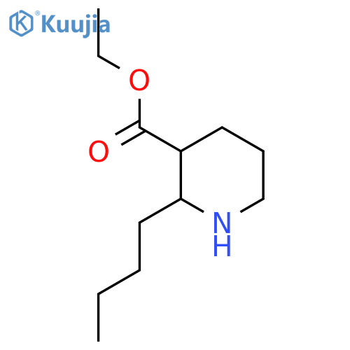 ethyl 2-butylpiperidine-3-carboxylate structure