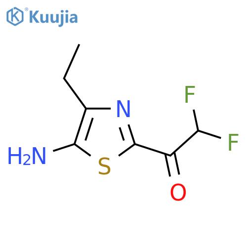 1-(5-amino-4-ethyl-1,3-thiazol-2-yl)-2,2-difluoroethan-1-one structure