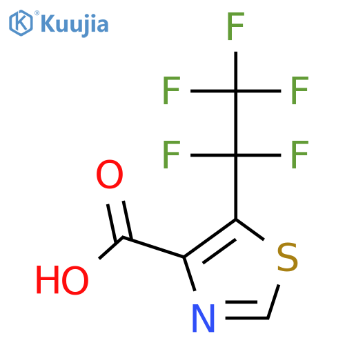 5-(pentafluoroethyl)-1,3-thiazole-4-carboxylic acid structure