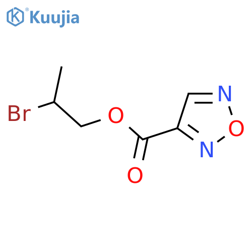 2-bromopropyl 1,2,5-oxadiazole-3-carboxylate structure
