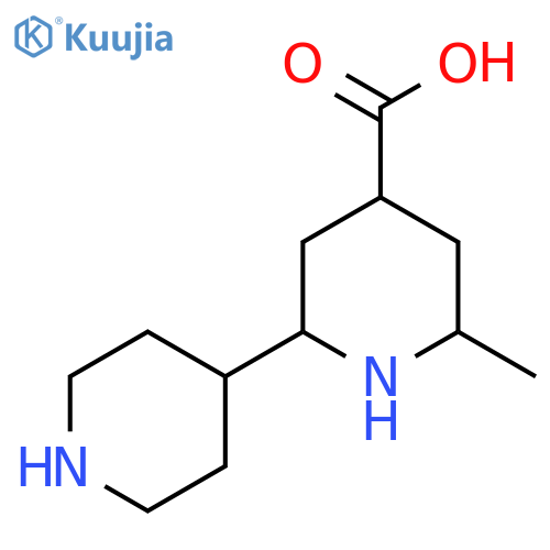 2-methyl-6-(piperidin-4-yl)piperidine-4-carboxylic acid structure