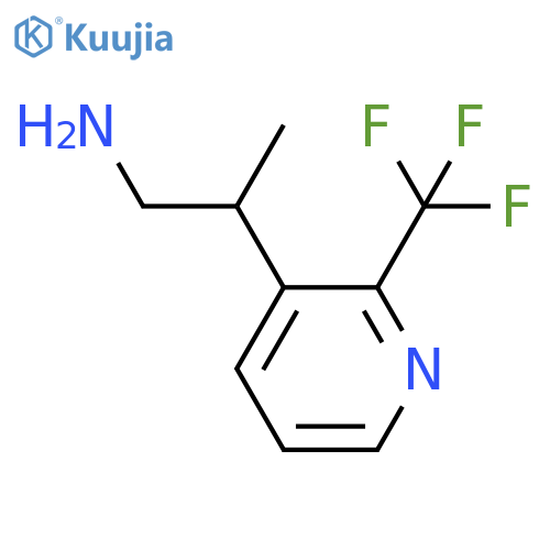 2-2-(trifluoromethyl)pyridin-3-ylpropan-1-amine structure