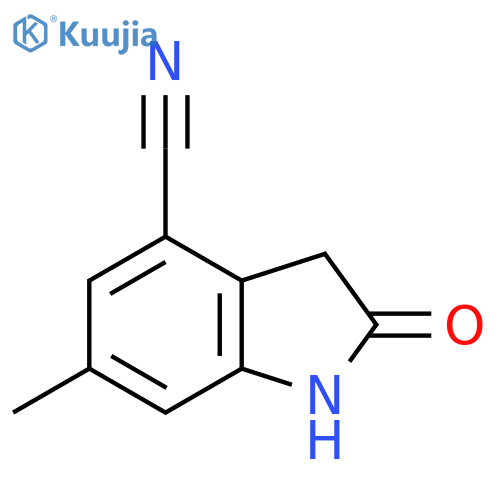 6‐methyl‐2‐oxo‐2,3‐dihydro‐1h‐indole‐4‐carbonitrile structure