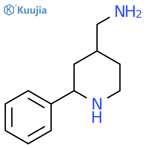 (2-phenylpiperidin-4-yl)methanamine structure