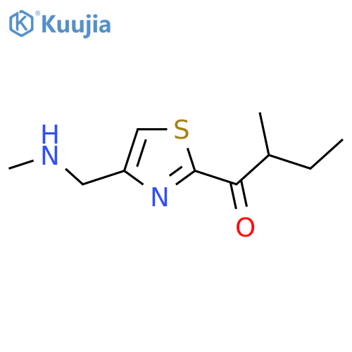 2-methyl-1-{4-(methylamino)methyl-1,3-thiazol-2-yl}butan-1-one structure