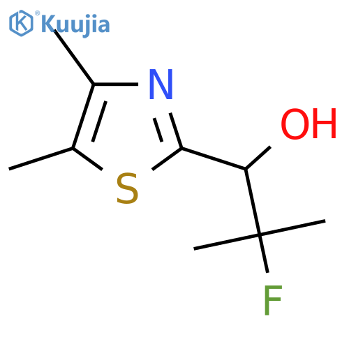 1-(dimethyl-1,3-thiazol-2-yl)-2-fluoro-2-methylpropan-1-ol structure