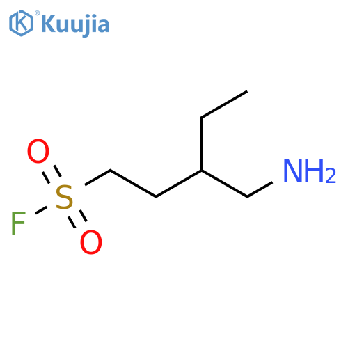 3-(aminomethyl)pentane-1-sulfonyl fluoride structure