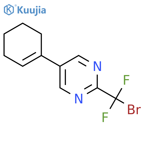 2-(bromodifluoromethyl)-5-(cyclohex-1-en-1-yl)pyrimidine structure