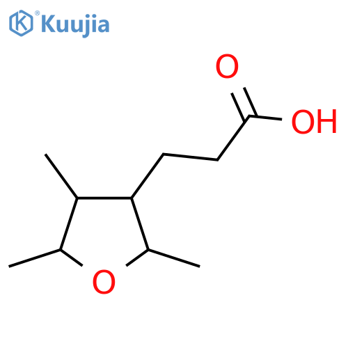3-(2,4,5-trimethyloxolan-3-yl)propanoic acid structure