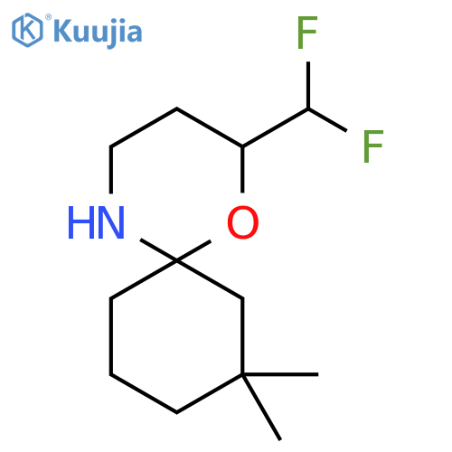 2-(difluoromethyl)-8,8-dimethyl-1-oxa-5-azaspiro5.5undecane structure