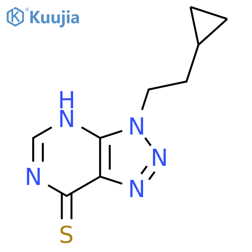 3-(2-cyclopropylethyl)-3H-1,2,3triazolo4,5-dpyrimidine-7-thiol structure