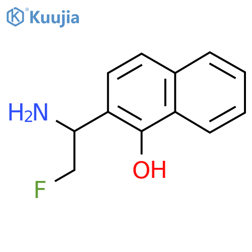 2-(1-amino-2-fluoroethyl)naphthalen-1-ol structure