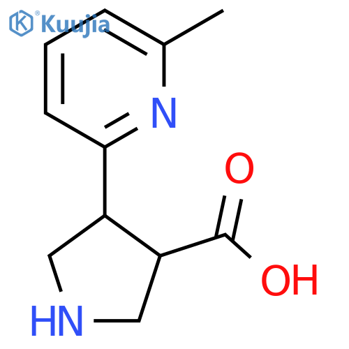 4-(6-Methylpyridin-2-yl)pyrrolidine-3-carboxylic acid structure