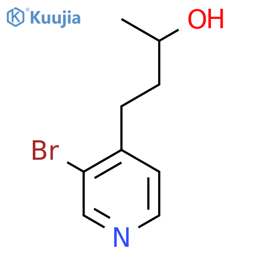 4-(3-bromopyridin-4-yl)butan-2-ol structure