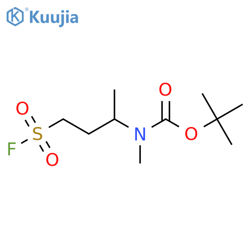 tert-butyl N-4-(fluorosulfonyl)butan-2-yl-N-methylcarbamate structure