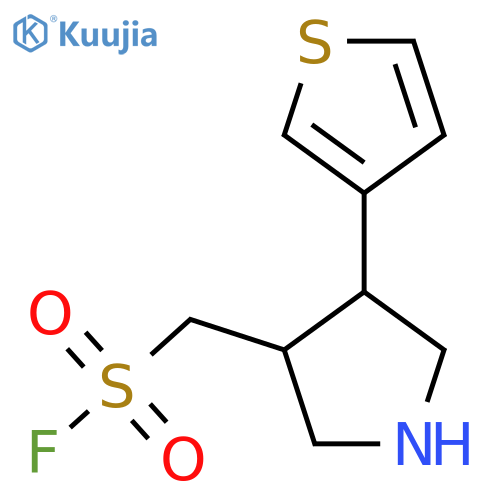 4-(thiophen-3-yl)pyrrolidin-3-ylmethanesulfonyl fluoride structure