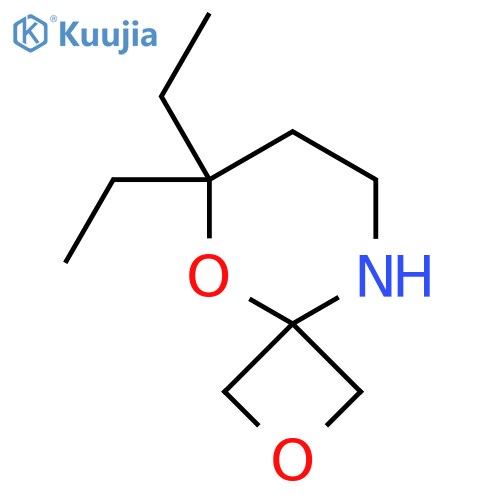 6,6-diethyl-2,5-dioxa-9-azaspiro3.5nonane structure
