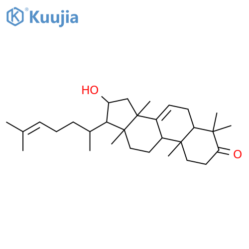 (13α,14β,17α)-16β-Hydroxy-5α-lanosta-7,24-dien-3-one structure