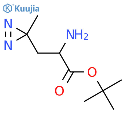 Tert-butyl 2-amino-3-(3-methyldiazirin-3-yl)propanoate structure