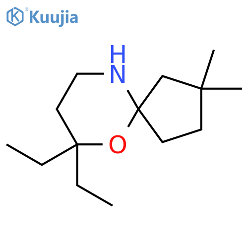 7,7-diethyl-2,2-dimethyl-6-oxa-10-azaspiro4.5decane structure