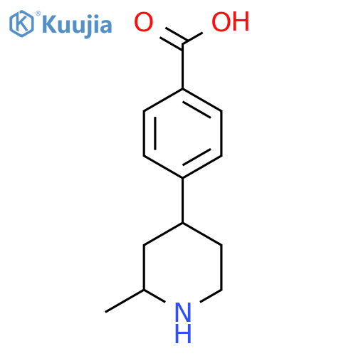 4-(2-Methylpiperidin-4-yl)benzoic acid structure