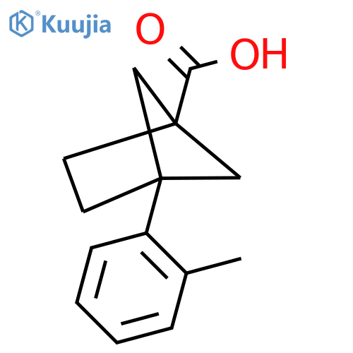 4-(2-methylphenyl)bicyclo2.1.1hexane-1-carboxylic acid structure