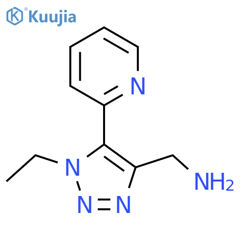 1-ethyl-5-(pyridin-2-yl)-1H-1,2,3-triazol-4-ylmethanamine structure