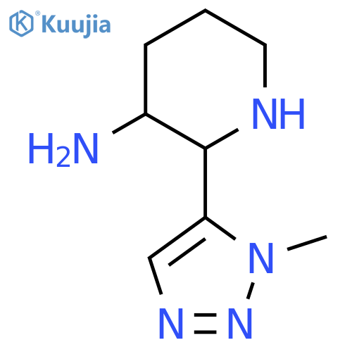 2-(1-methyl-1H-1,2,3-triazol-5-yl)piperidin-3-amine structure