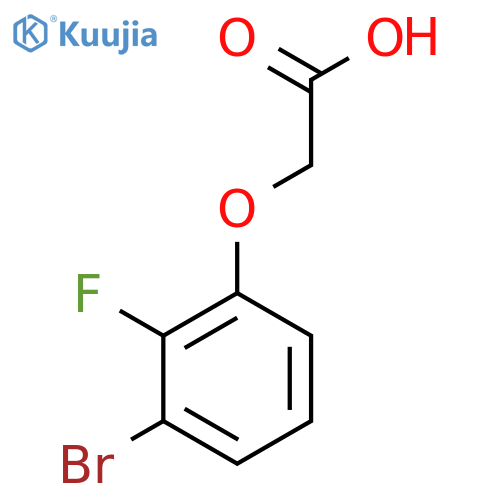 2-(3-bromo-2-fluorophenoxy)acetic acid structure