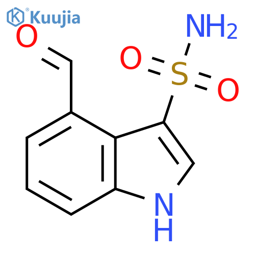 4-formyl-1H-indole-3-sulfonamide structure