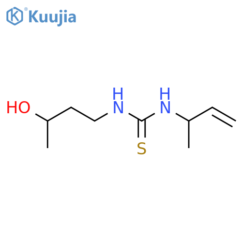3-(but-3-en-2-yl)-1-(3-hydroxybutyl)thiourea structure