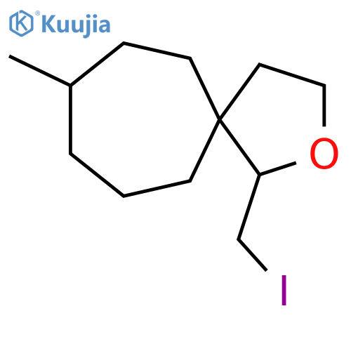 1-(iodomethyl)-8-methyl-2-oxaspiro4.6undecane structure