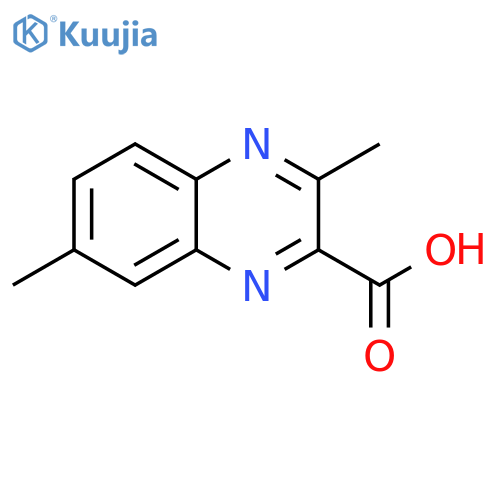3,7-Dimethylquinoxaline-2-carboxylic acid structure
