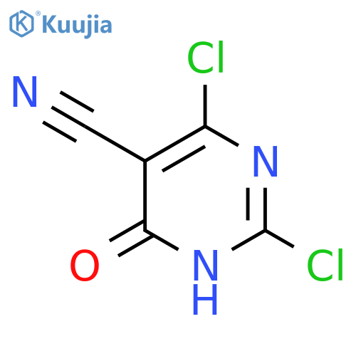 2,4-Dichloro-6-hydroxy-5-pyrimidinecarbonitrile structure