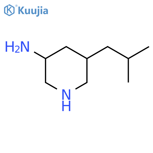 5-(2-methylpropyl)piperidin-3-amine structure