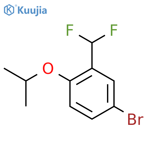 4-Bromo-2-difluoromethyl-1-isopropoxybenzene structure