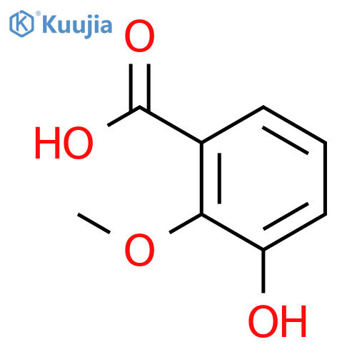 3-hydroxy-2-methoxybenzoic acid structure