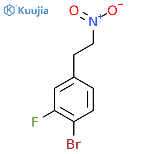 1-bromo-2-fluoro-4-(2-nitroethyl)benzene structure