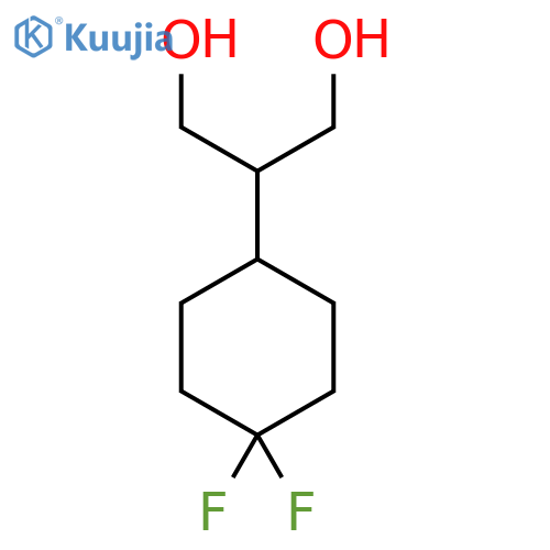 2-(4,4-difluorocyclohexyl)propane-1,3-diol structure
